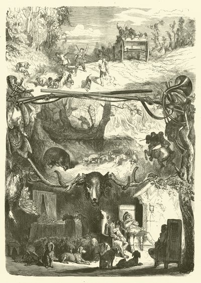 La vita di un cacciatore da Gustave after Dore